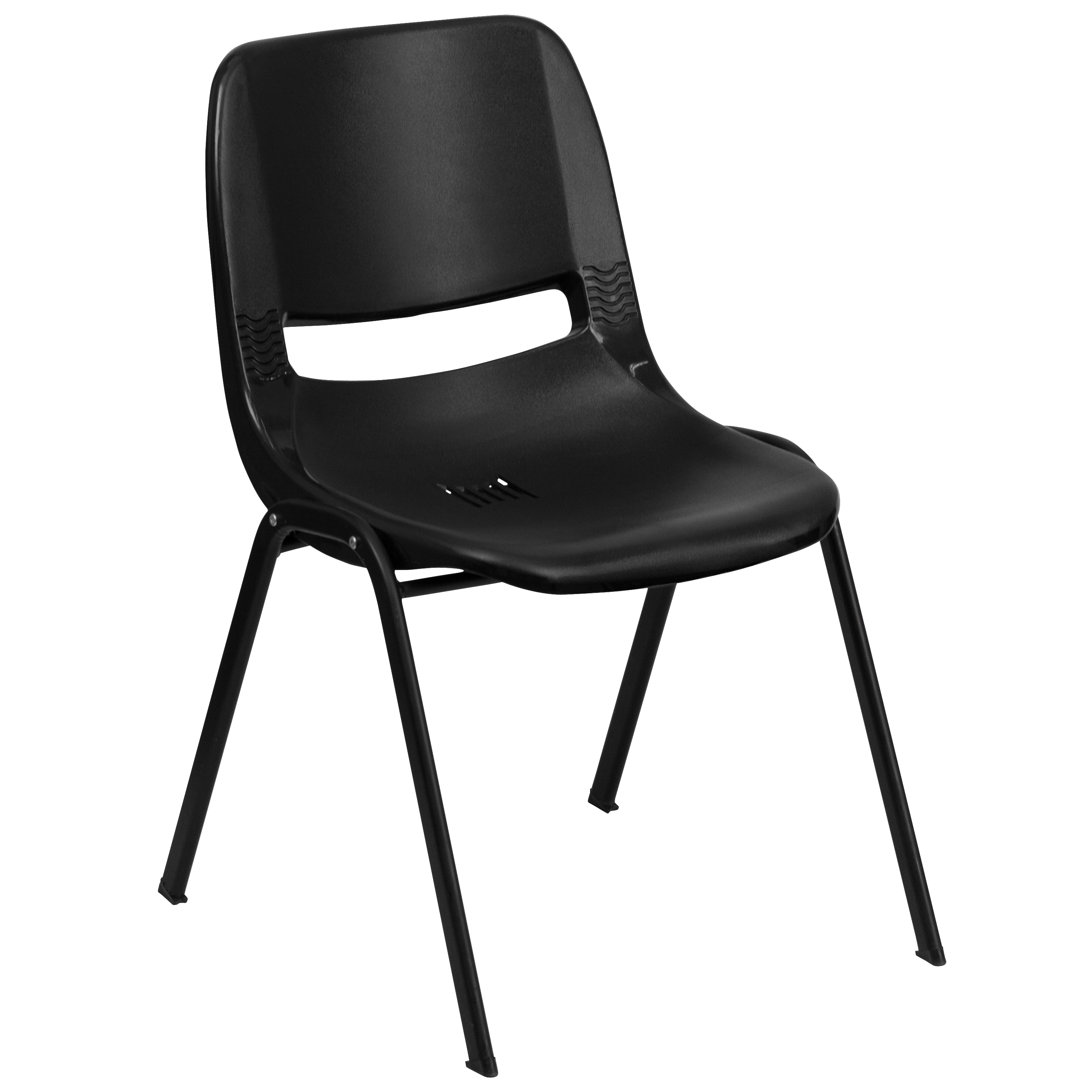 Orange Ergonomic Shell Student Stack Chair - Classroom Chair/Office Guest Chair - Picture 3 of 82