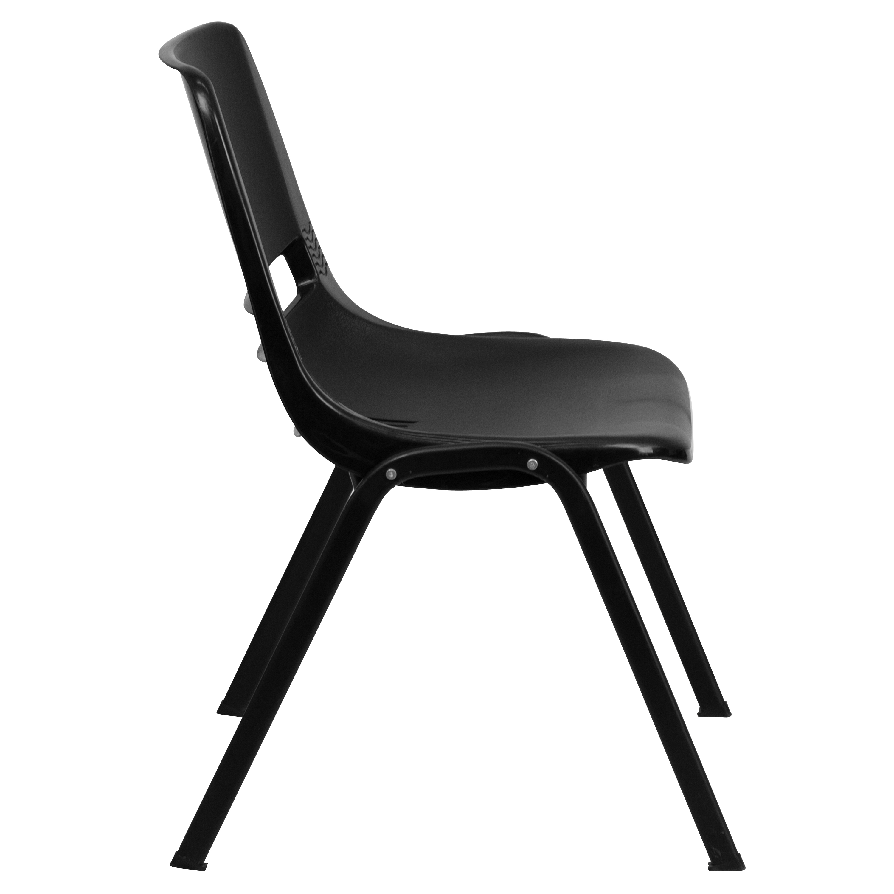 Orange Ergonomic Shell Student Stack Chair - Classroom Chair/Office Guest Chair - Picture 11 of 82