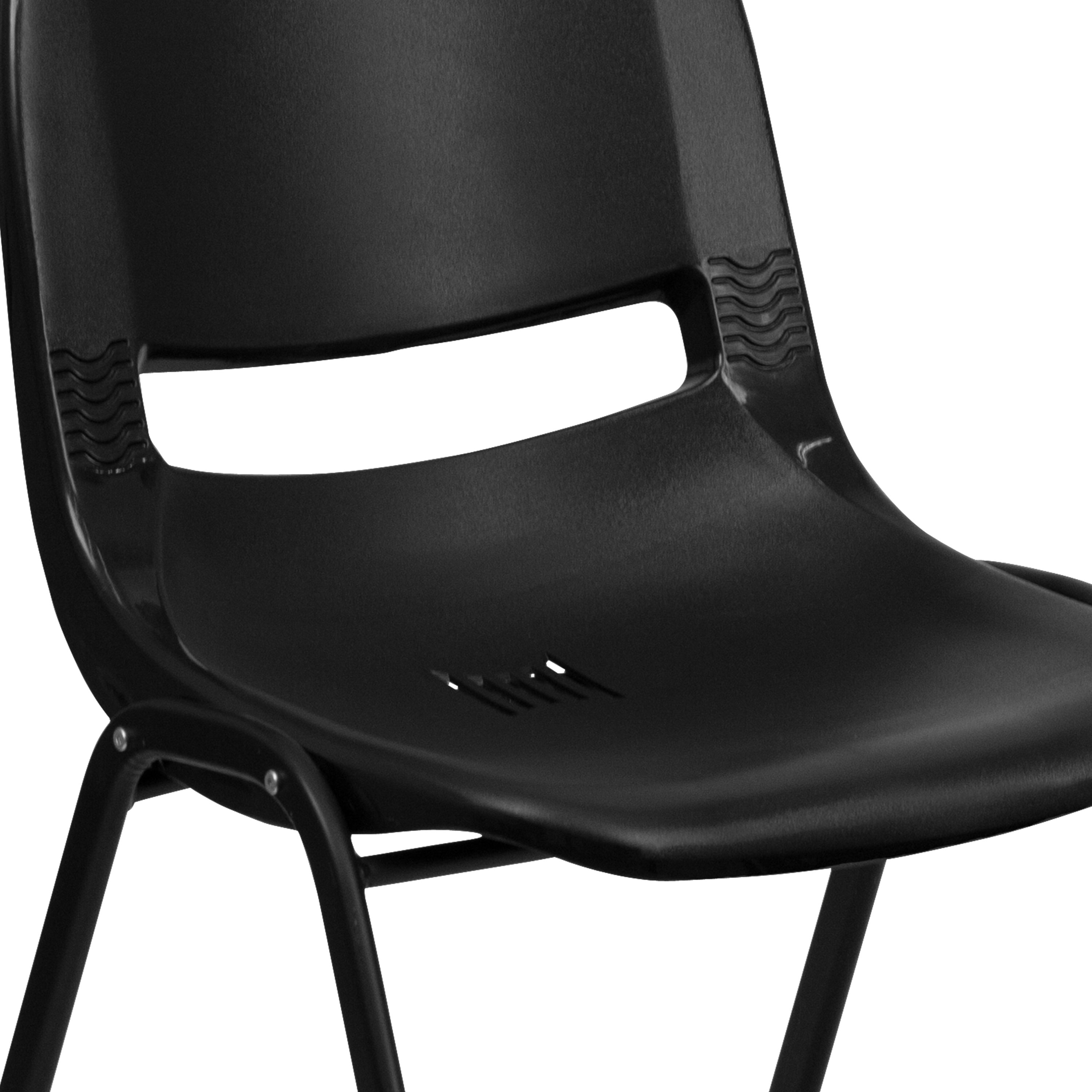 Orange Ergonomic Shell Student Stack Chair - Classroom Chair/Office Guest Chair - Picture 9 of 82