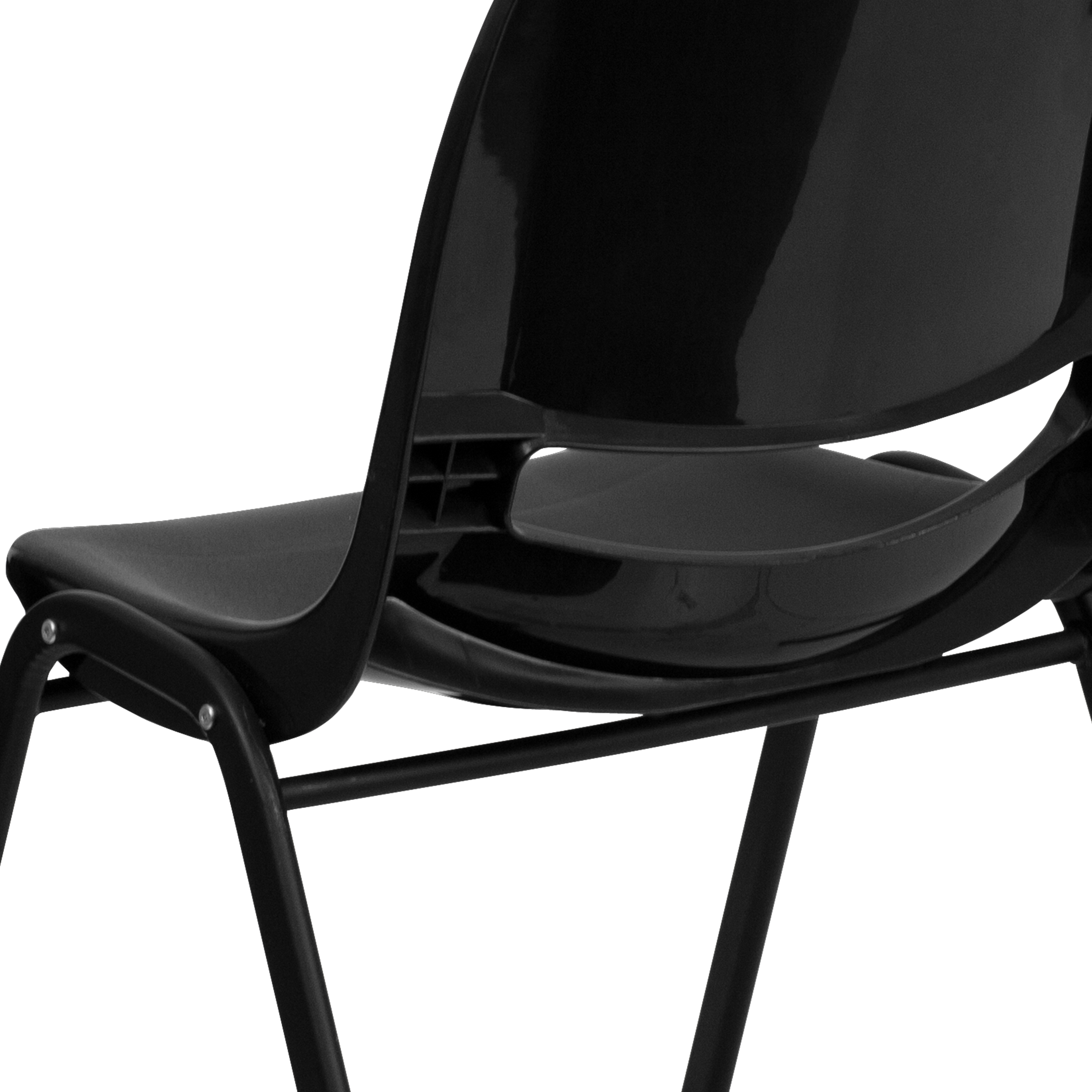Orange Ergonomic Shell Student Stack Chair - Classroom Chair/Office Guest Chair - Picture 8 of 82