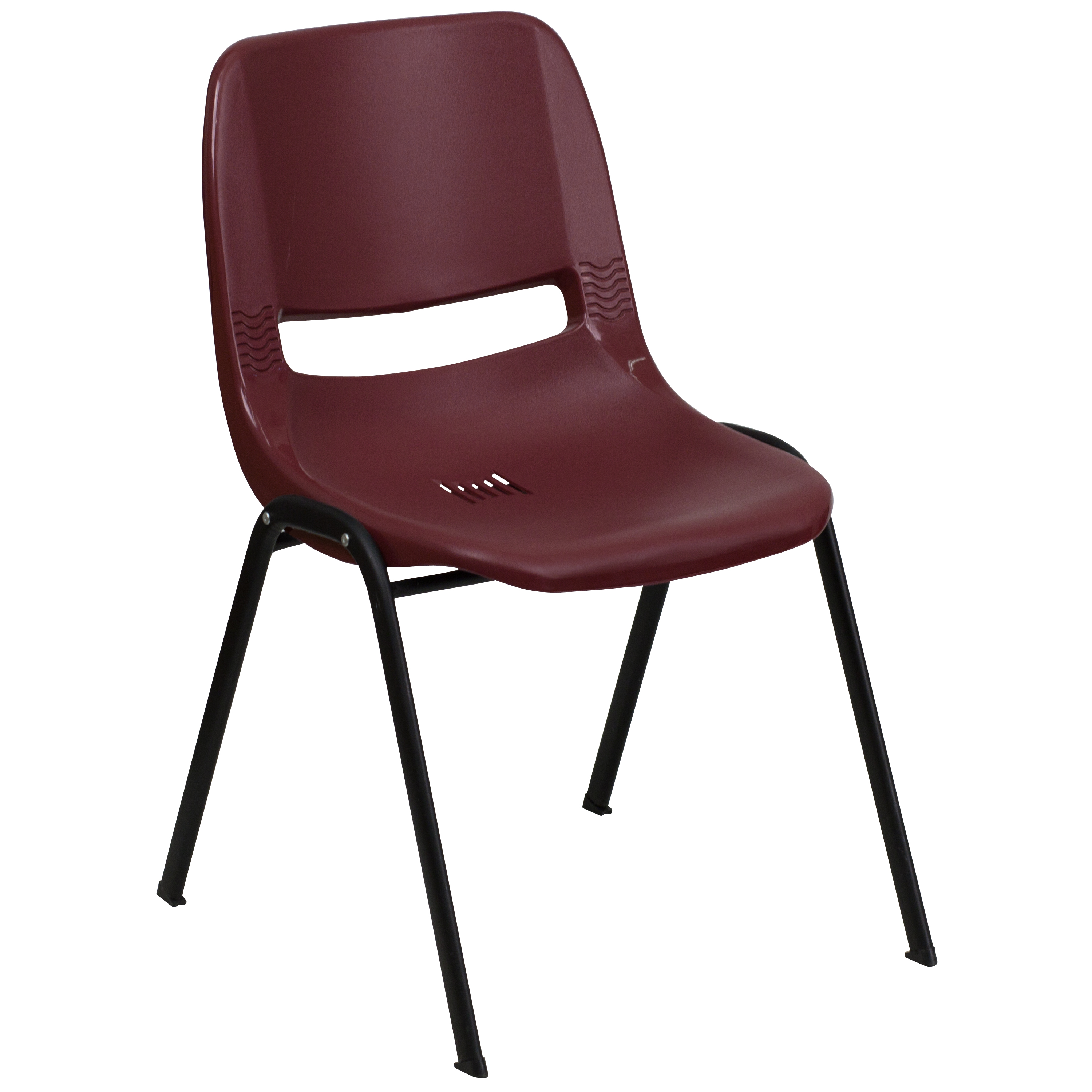 Orange Ergonomic Shell Student Stack Chair - Classroom Chair/Office Guest Chair - Picture 14 of 82
