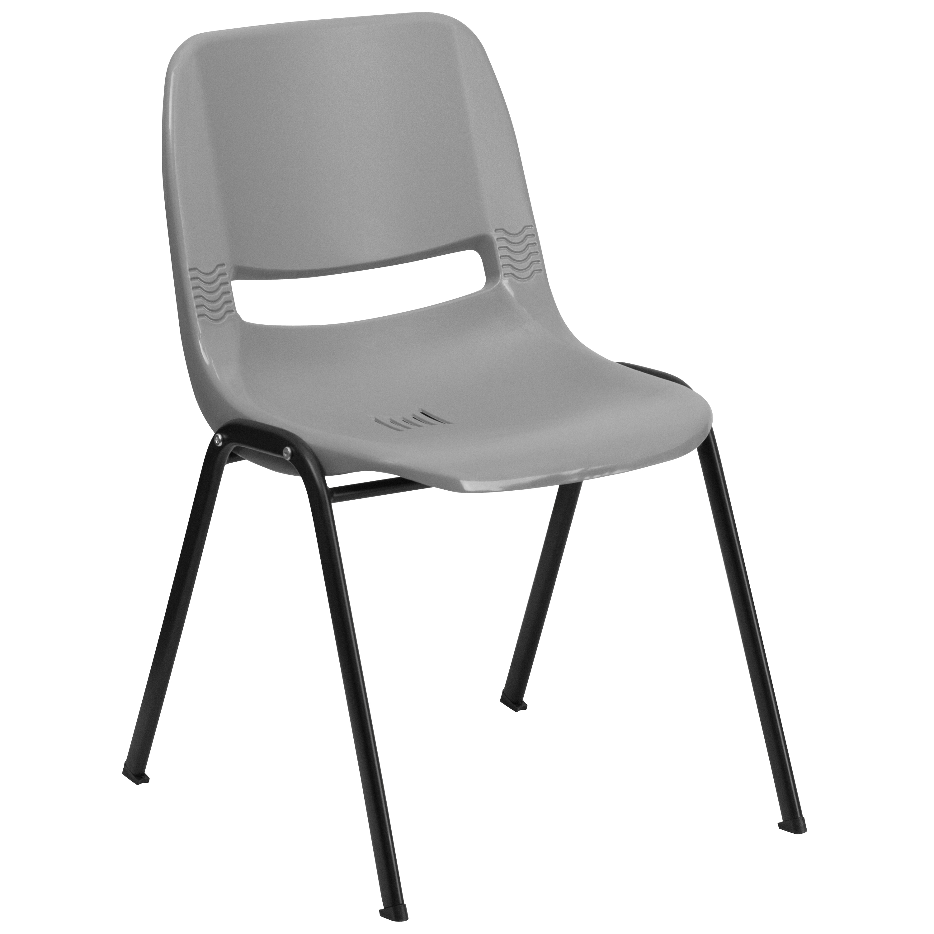 Orange Ergonomic Shell Student Stack Chair - Classroom Chair/Office Guest Chair - Picture 37 of 82