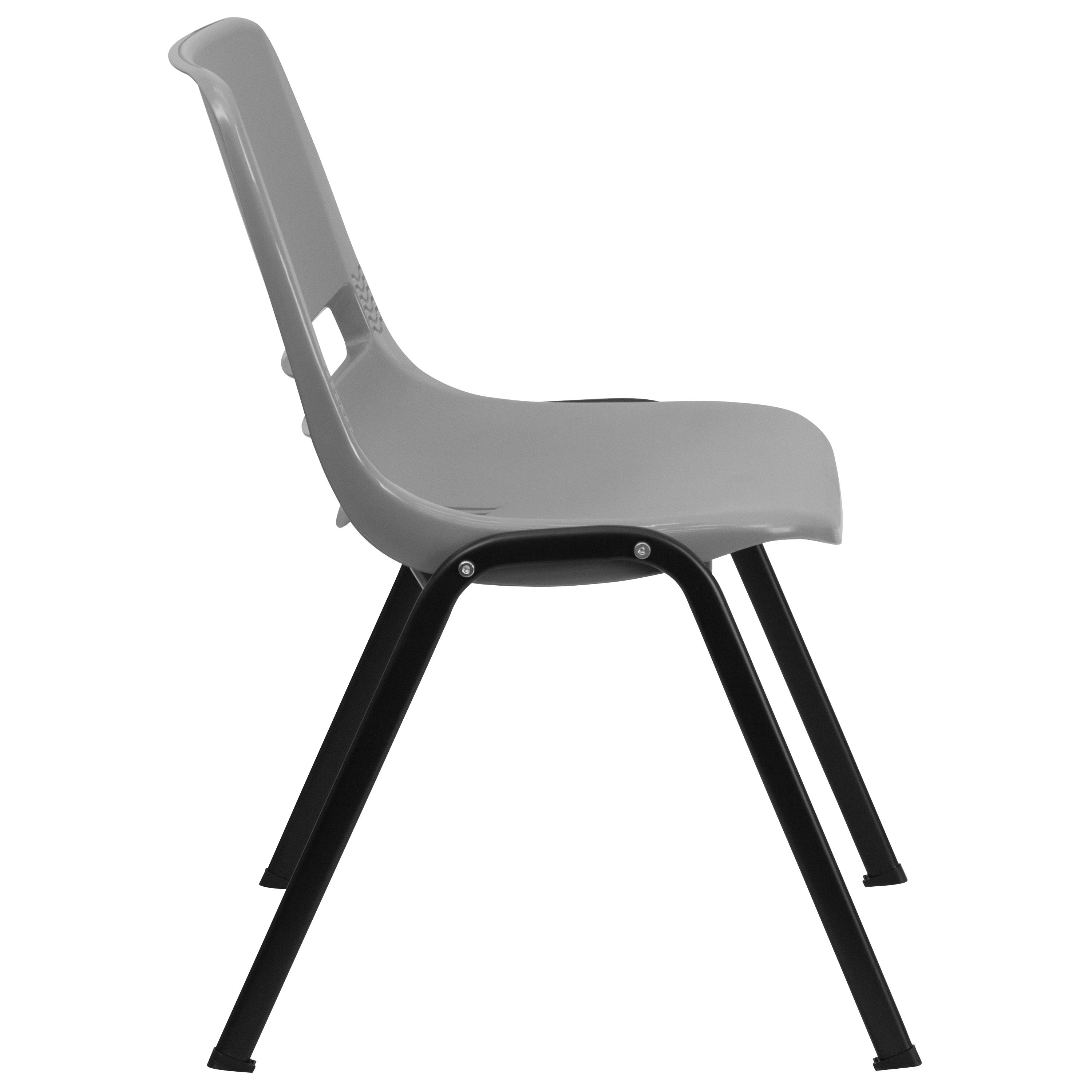 Orange Ergonomic Shell Student Stack Chair - Classroom Chair/Office Guest Chair - Picture 45 of 82