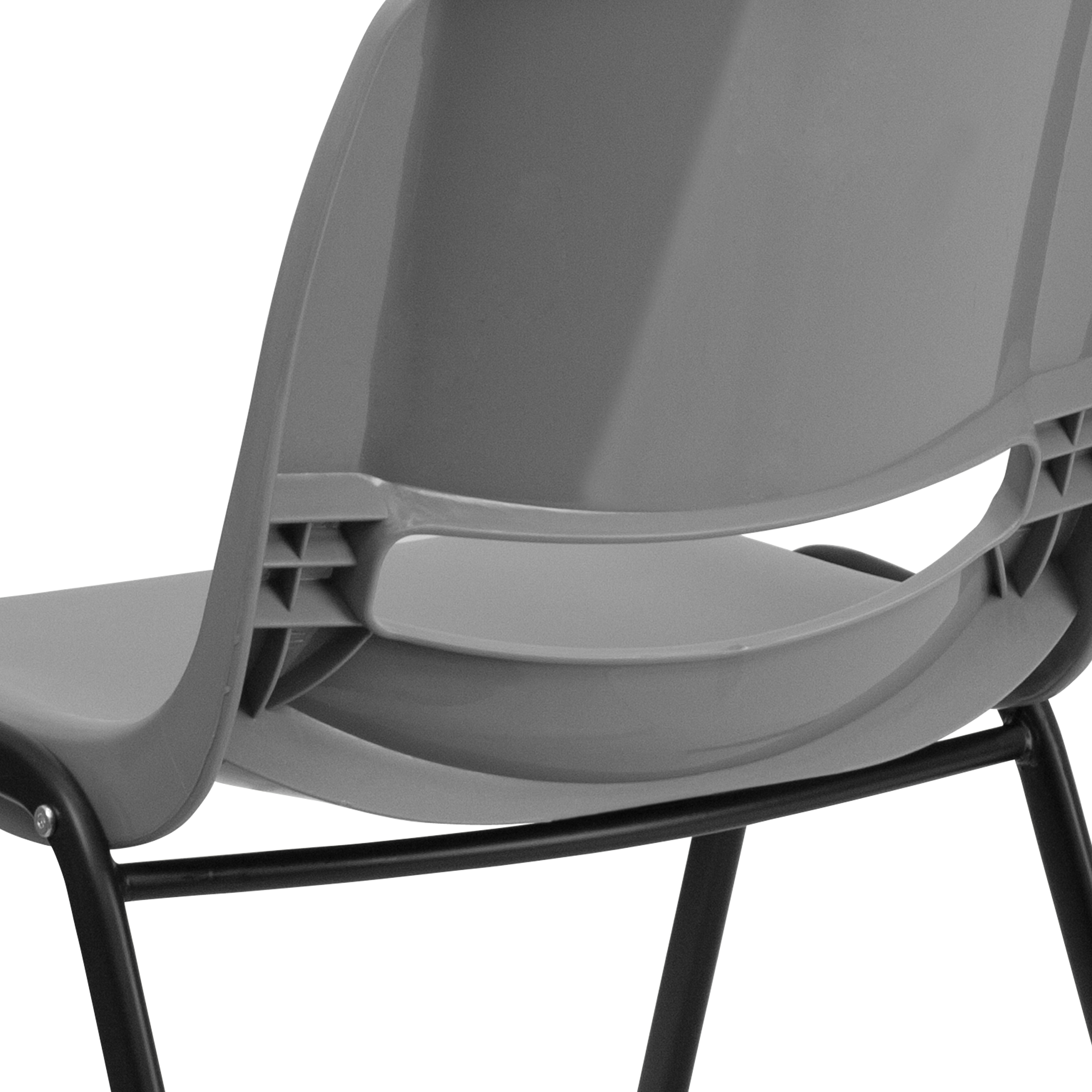 Orange Ergonomic Shell Student Stack Chair - Classroom Chair/Office Guest Chair - Picture 42 of 82
