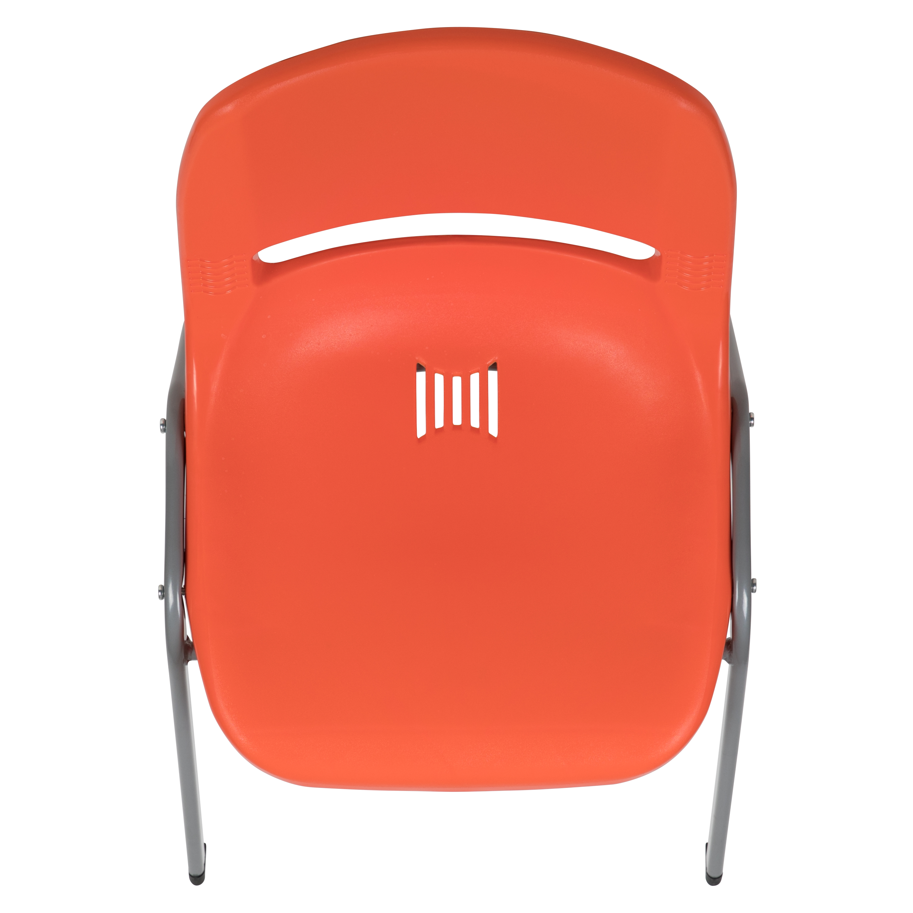 Orange Ergonomic Shell Student Stack Chair - Classroom Chair/Office Guest Chair - Picture 79 of 82