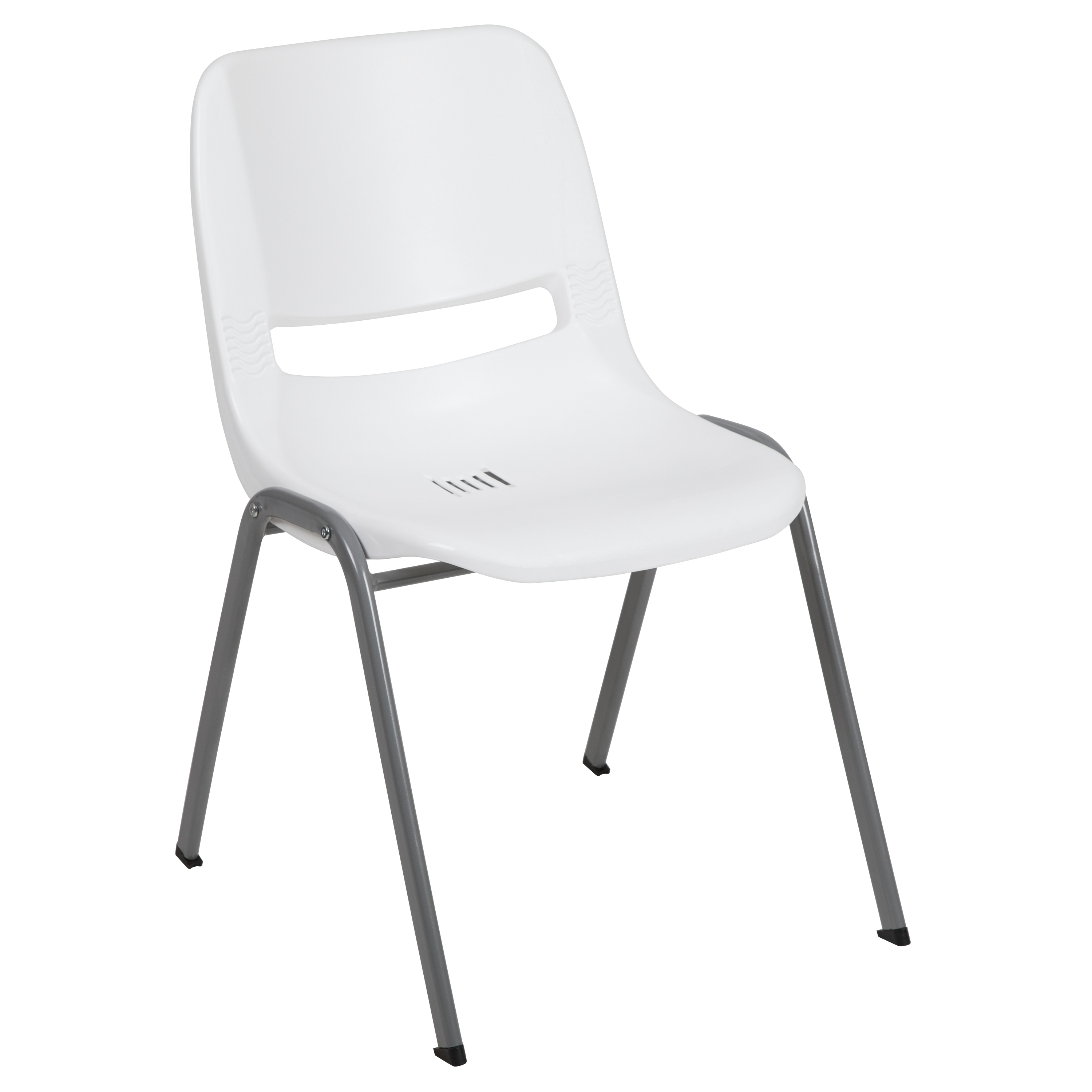 Orange Ergonomic Shell Student Stack Chair - Classroom Chair/Office Guest Chair - Picture 48 of 82