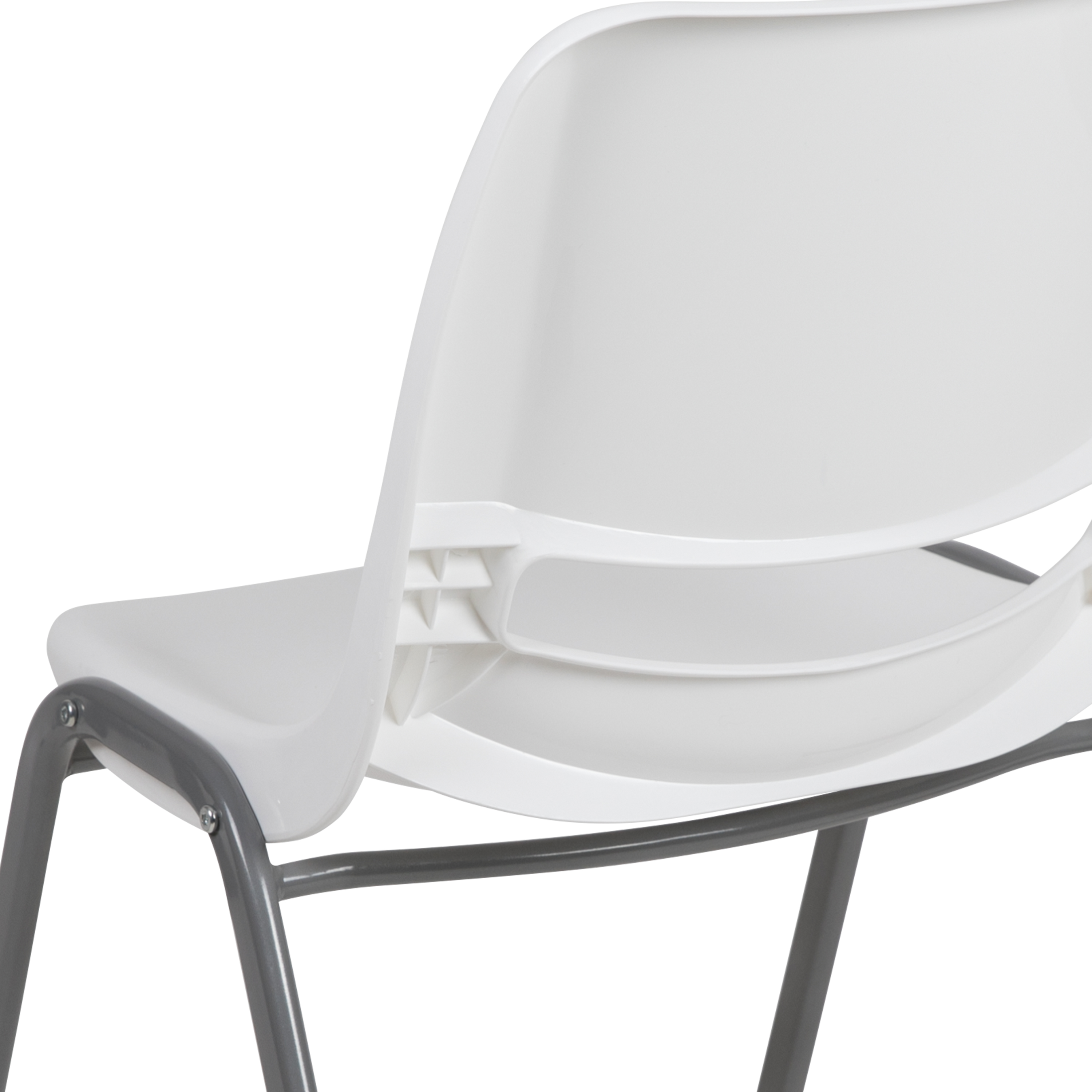 Orange Ergonomic Shell Student Stack Chair - Classroom Chair/Office Guest Chair - Picture 54 of 82